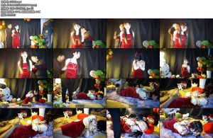 [锐度主张] 嫣儿 国风红裙嫣儿孔雀开屏后高手缚脚趾驷马固定-丝依依