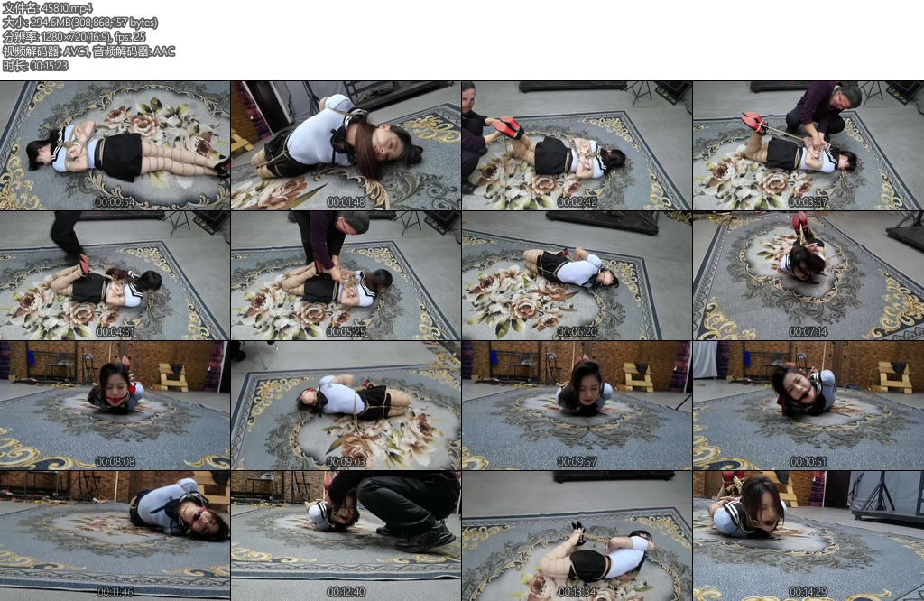 [飞天原创] 希希口球口夹后高手驷马挣扎-丝依依