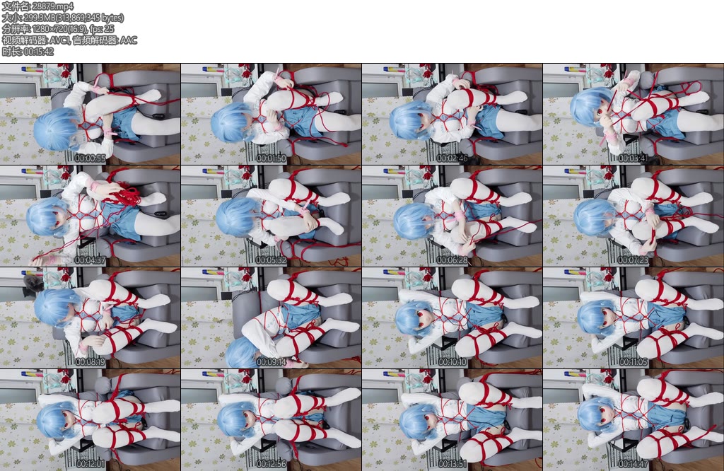 [亚洲绳艺] 天天的沙发自缚-丝依依