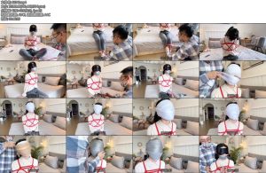 [默示录] 缚艺录 小泪第一次体验三角腿缚胶带贴紧嘴巴后白丝肉丝灰丝一层一层的贴满整张脸小泪化身蒙面小可爱-丝依依