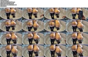 [球球原创] 浴缸自循环双人灌肠-丝依依