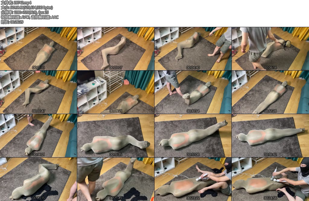 [黑魔法师] 主人黑魔法师对汐进行的强烈报复调教用丝袜包起来变成木乃伊然后好好的鞭打教训你-丝依依