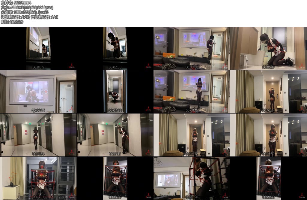 [CD伪娘] 小诡的自缚打扫厕所的小女仆-丝依依