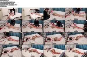 [心悦艺束] 拘束挑战篇：JK女孩红绳绑床挣扎-丝依依