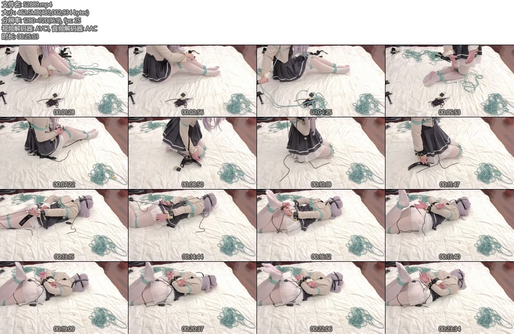 [江鱼儿] 七夕节在朋友家的白丝艾莉cos自缚gc-丝依依