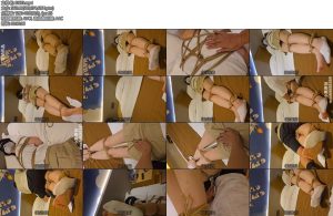 [小黑原创] 白色船袜短裙蒙眼后手缚首次露腿真空无内棒棒强高放置-丝依依