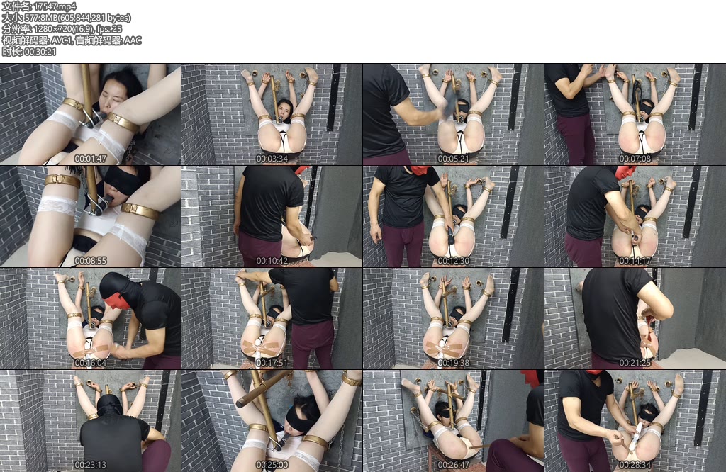 [飞天原创] 柔柔奴残酷禁锢在墙体上-丝依依