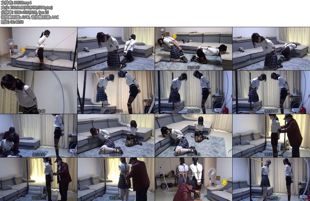 [新月原创] 红豆雪莹性感捆绑股绳拔河拉车折磨一起蛋蛋走绳跪缚股绳吊绑一样不能少最后折腾得都没力气了-丝依依