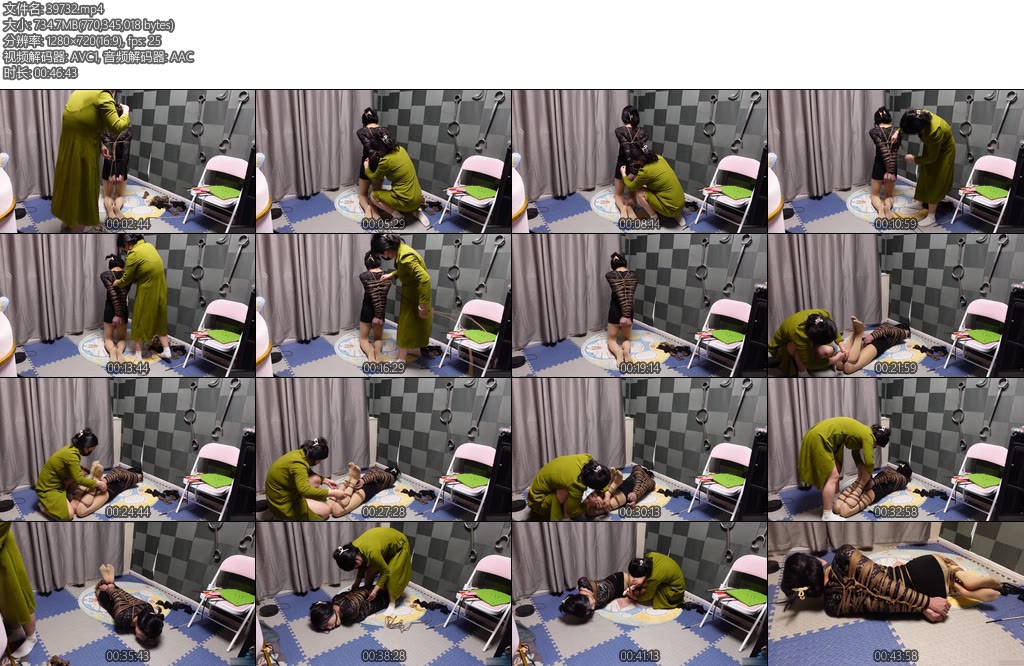 [美曦原创] 美曦s欧式直臂紧缚挣扎（1）极限的欧式直臂紧缚绑的M表情生无可恋简直是一次痛苦的体验-丝依依