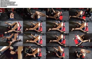 [随心原创] 杨蕊耻辱折腰姿势固定的JK少女-丝依依