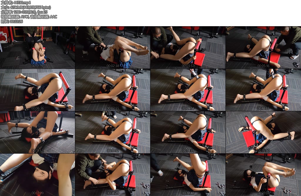 [随心原创] 杨蕊耻辱折腰姿势固定的JK少女-丝依依