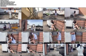 [新月原创] 佳怡工作室琳媚何露天台追债被债主捆在天台带上镣铐狠狠羞辱-丝依依