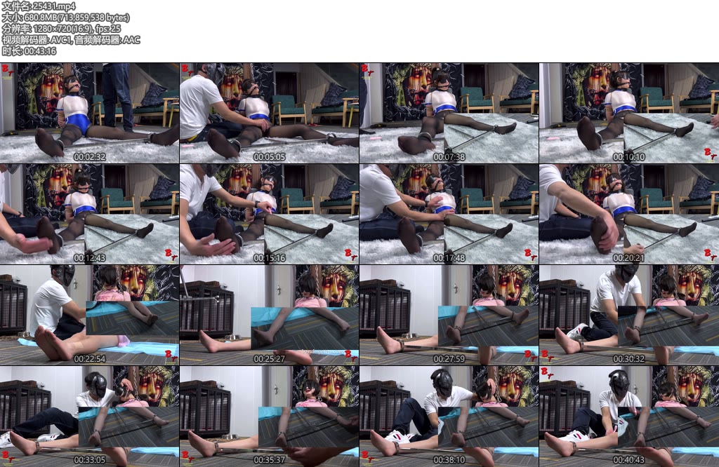 [绳精病] 丝滑女孩和傻儿子紧缚忍耐力训练-丝依依