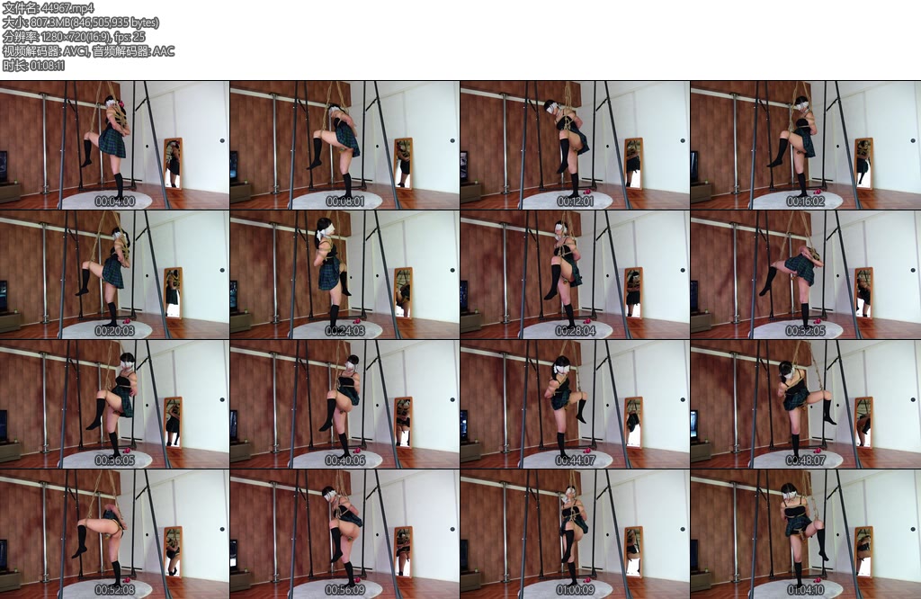 [亚洲绳艺] その恰好でいなさいバイブ挿入吊縛り１時間放置-丝依依