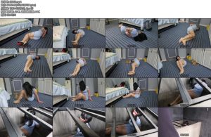 [胜景影视] 入室的恶魔上集肉丝性感美女被女恶魔迷晕全身捆绑戴大号口球囚禁在狭小地牢里-丝依依