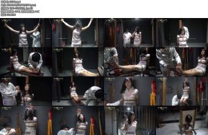 [一绳有你] 魂断断头台坚强的安小姐刑房老虎凳挠痒皮鞭棍棒骑三角木马折磨宁死不屈被送上断头台壮烈牺牲-丝依依