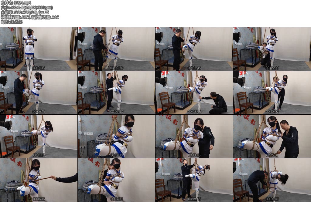 [束缘阁] 陈晓雪魔法衣女战士单腿吊全身挠痒-丝依依