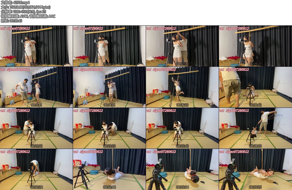 [山鬼原创] 欢欢直播绳艺大哥想折磨欢欢库库上礼物又是骨头口球又是直臂驷马难受的要哭-丝依依