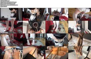 [橙子原创] 小雨踮脚吊 镣铐调教-丝依依