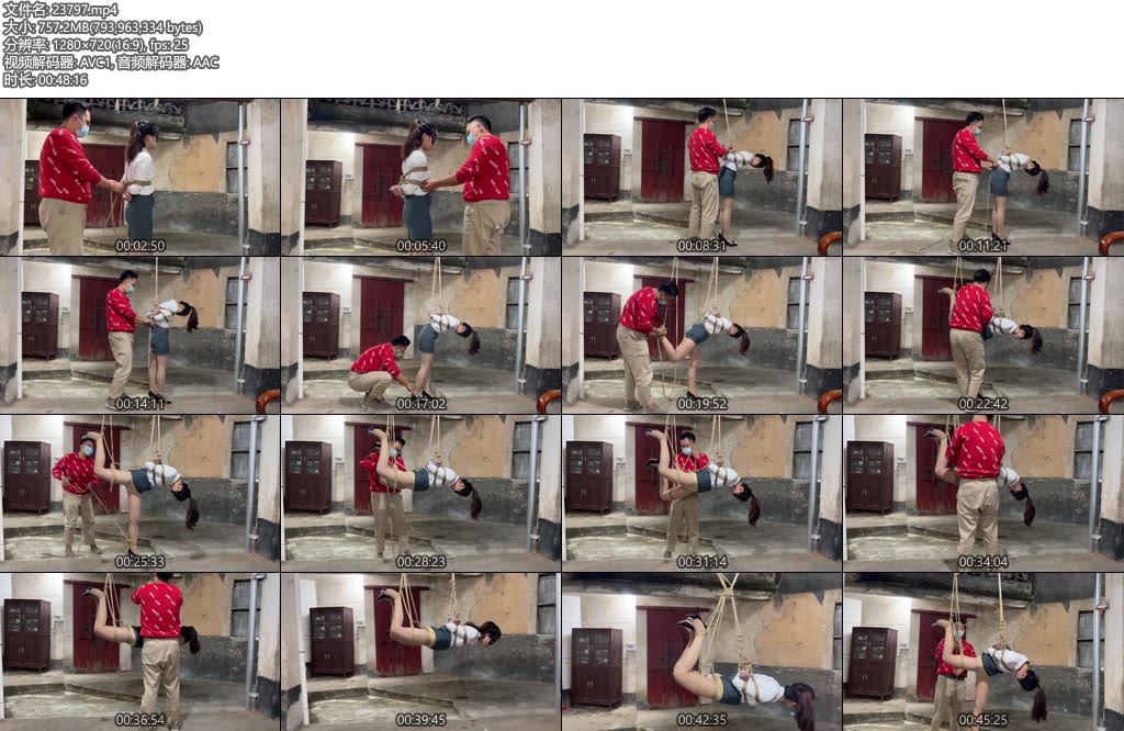 [亚洲绳艺] 第一次尝试吊缚体验-丝依依