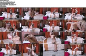 [亚洲绳艺] 绳缚写真摄影会 小可爱紧缚挣扎体验旋转吊缚口球流口水-丝依依