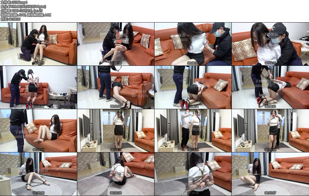 [子衿原创] 妍如镣铐被调教手铐脚镣被摸全身鞭打全身脚底呻吟五花脚镣挣扎口球口水-丝依依