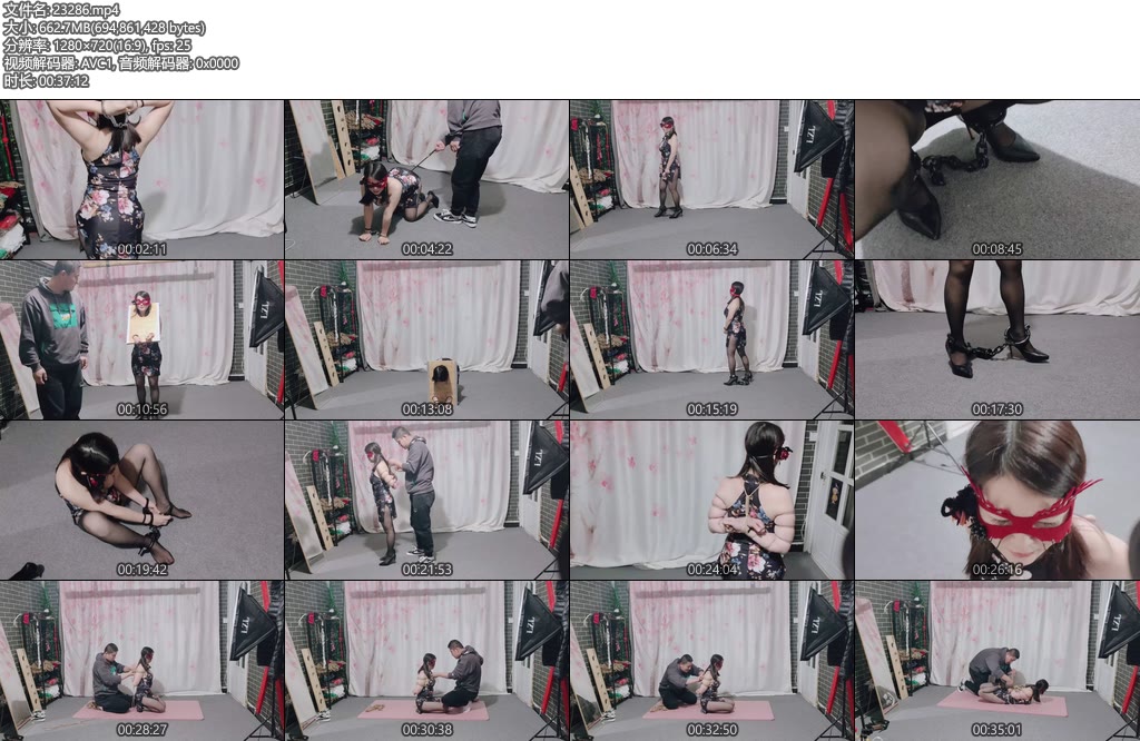 [鑫鑫原创] 新绳模嘟嘟首次尝试戴脚镣手铐、趟镣体验，感受极限五花驷马紧缚-丝依依