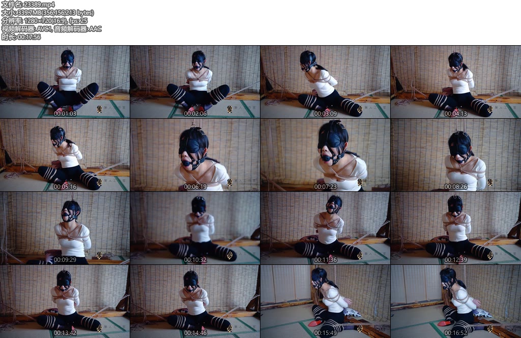 [象人原创] 小o放置纯享版，马具口塞，M腿，裤里丝，口水直流-丝依依