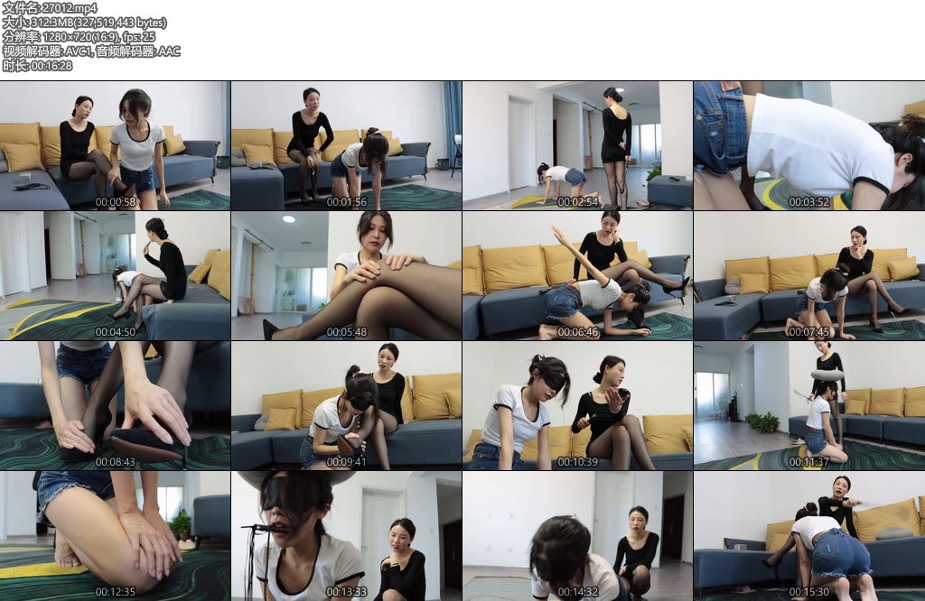 [得意客] 柳洋当了一回女王 女奴系列，牛仔短裤，tj，sp-丝依依