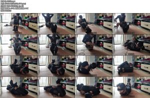 [亚洲绳艺] 伪娘连衣裙黑丝鱼嘴凉鞋驷马自缚-丝依依