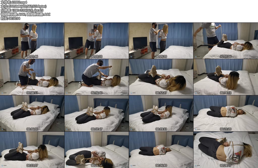 [JS原创] 妙彤 后手观音 超紧驷马束缚-丝依依