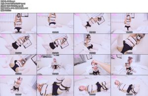 [亚洲绳艺] 绳缚日本工作室 小恋体操服猫爪白丝的课后训练日式前后手紧缚td强制gc乎吸抑制玩脚脚-丝依依