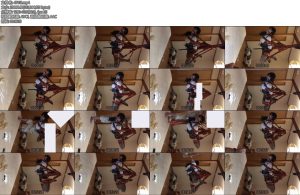 [亚洲绳艺] 男娘职业装丝带折腿吊缚-丝依依