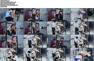 [樱束原创] 刑凳上的小妖精 刑椅上性感小妖精被固定并膝开腿X_X钢构紧拉摆臀口球紧塞TK抽打白嫩脚心鞭打电击性感美臀-丝依依