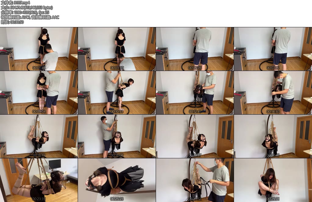 [WN原创] 玩奴原创之舞蹈美少女悠米的终极绳责（第五章）两种超严厉吊缚绑哭了-丝依依