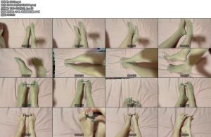 [那年原创] 曹丹爽床上穿丝袜玩趾铐-丝依依