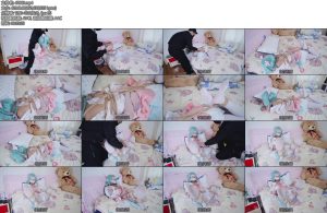 [亚洲绳艺] 瑶妹COS捆绑驷马M开腿丝袜套手丝袜堵嘴震动玩具-丝依依