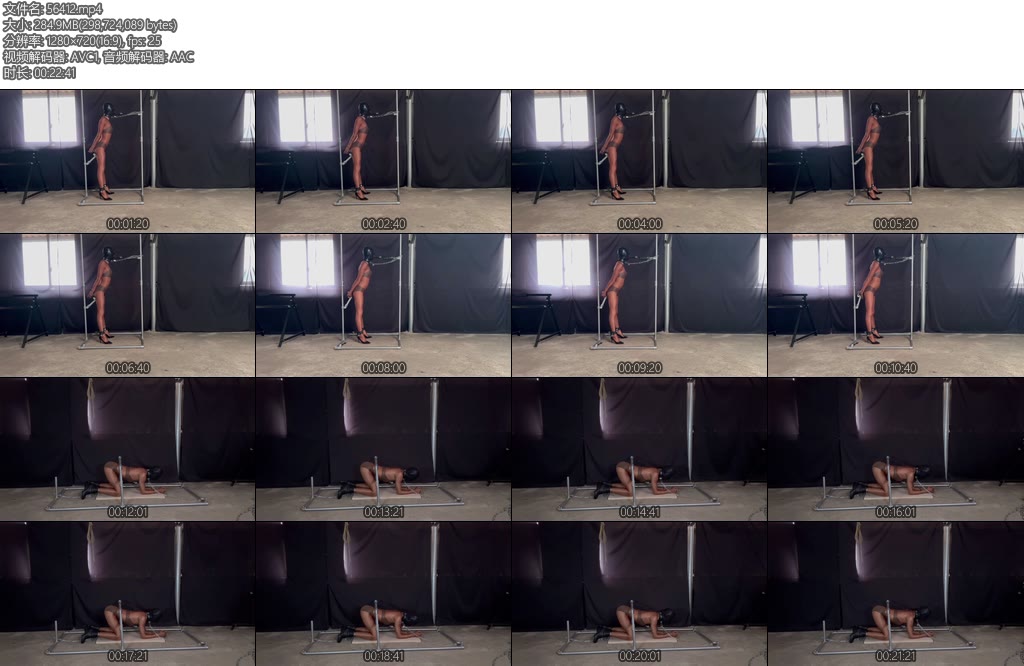 [瓜小菜] 咖色丝袜连体衣强制深喉-丝依依