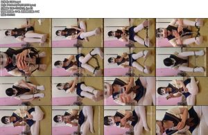 [新月原创] 一小时口球口水收集JK白丝自己戴各种镣铐玩口水超多镣铐勒得手腕脚腕疼-丝依依