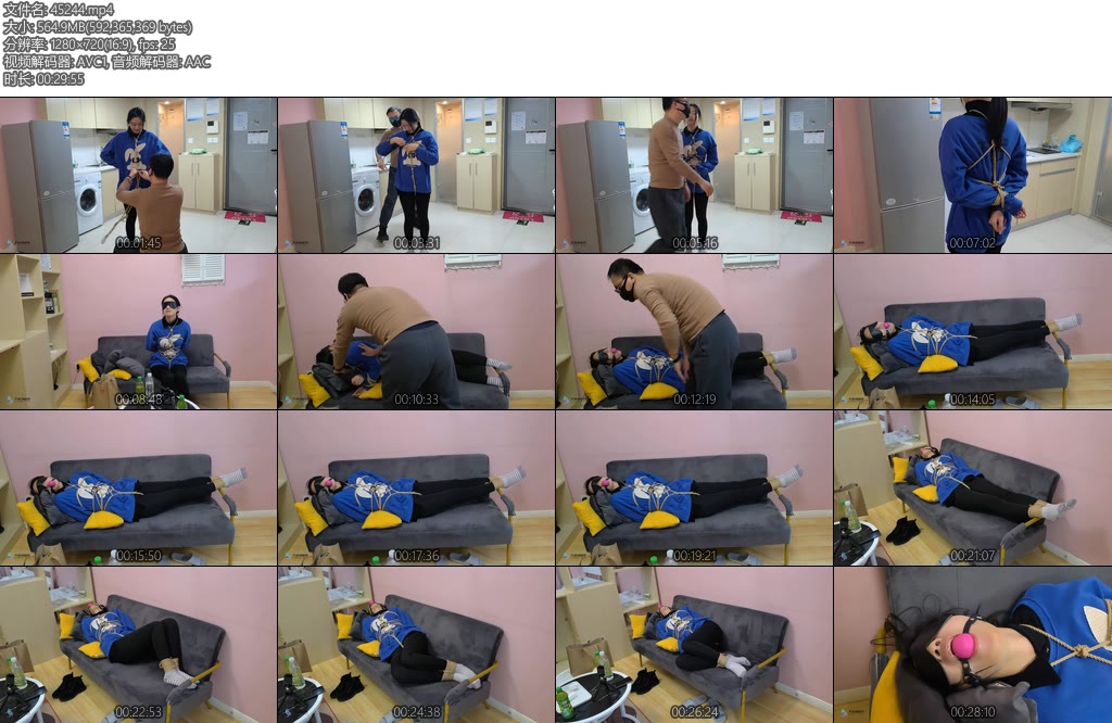 [JS原创] 沐兮龟甲捆绑口球堵嘴蒙眼放置TK-丝依依