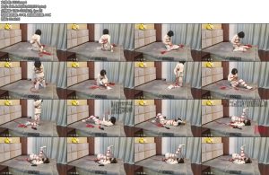 [一只萌熊] 床上自动勒脖发抖固定自缚教程-丝依依