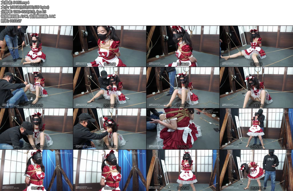 [试炼原创] 抓到一只超萌小猫咪后手分腿缚丝巾堵嘴封胶带郊狼160档剧烈挣扎站立分腿超多对话-丝依依