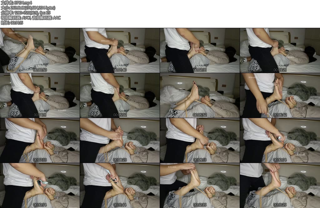 [亚洲绳艺] 美脚学妹酒店约绑-丝依依