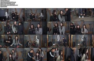 [一绳有你] 双柳体验柳依带来自己的小妹柳亦菲来到基地体验各种金属道具拶子绑住手腕吊起互绑五花-丝依依