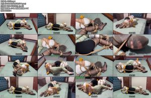 [云雀原创] 侦探双姝的劫难下侦探丽人李然柳洋惨遭头脚连缚胶带蒙眼封嘴丝袜套头剥夺五感-丝依依