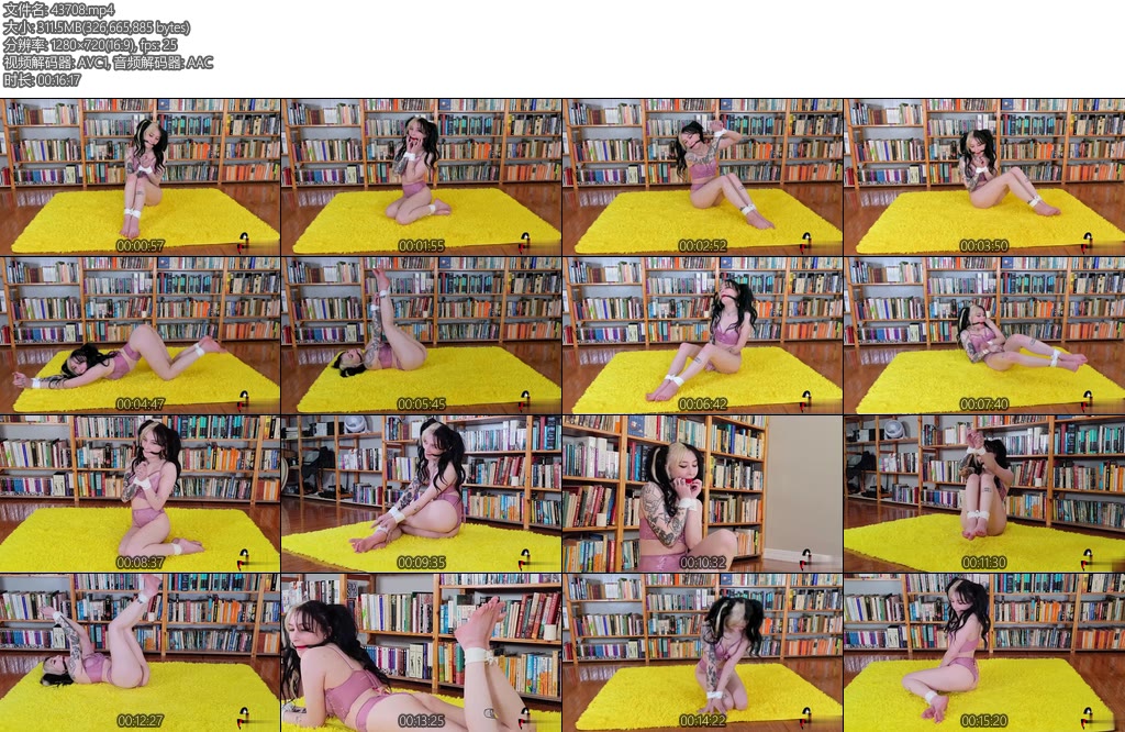 [欧美绳艺] Medusa s Solo Bondage Orgasm-丝依依