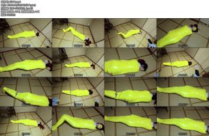 [渎竺原创] 黄色胶带木乃伊紧缚成品展示-丝依依