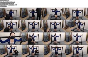 [随心原创] 杨蕊蓝侦探脖子固定拘束电击胸部马步折磨难受的姿势脖子折磨-丝依依