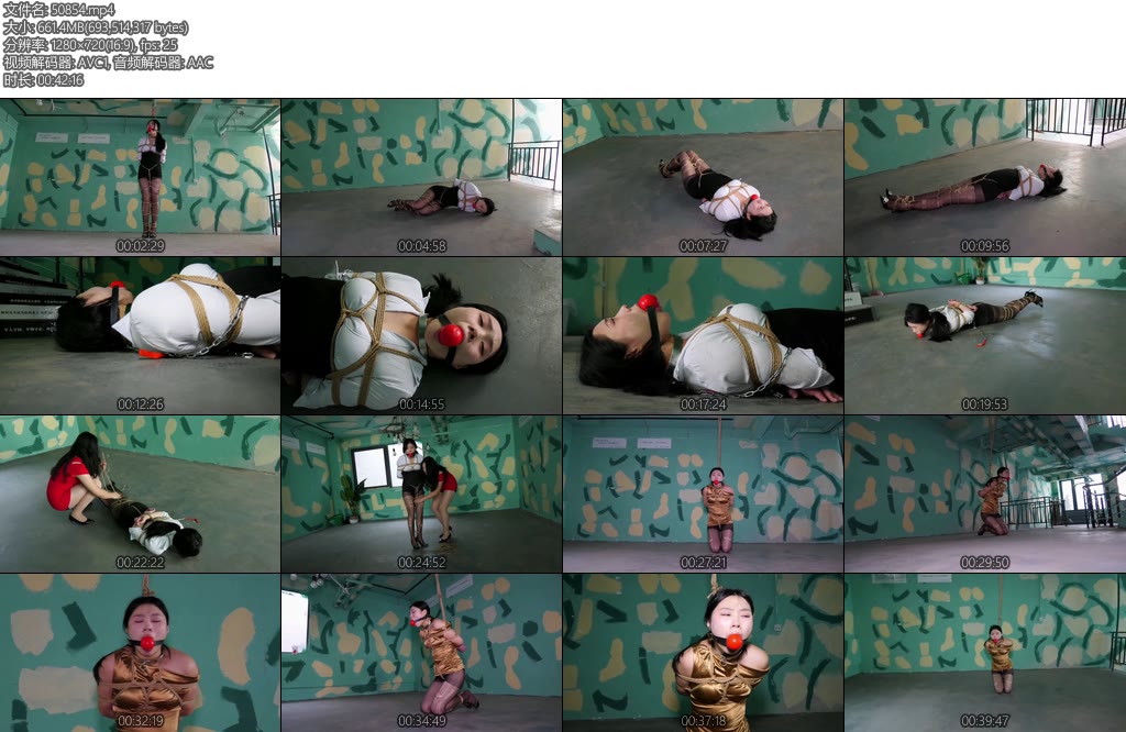 [胜景影视] 废弃房的调教中集女M被戴上超大口球在楼房里受到各种捆绑调教-丝依依