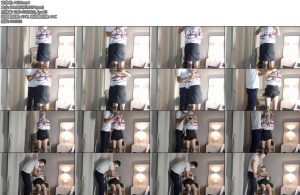 [亚洲绳艺] 肉多多红绳制服捆绑堵嘴蒙眼-丝依依